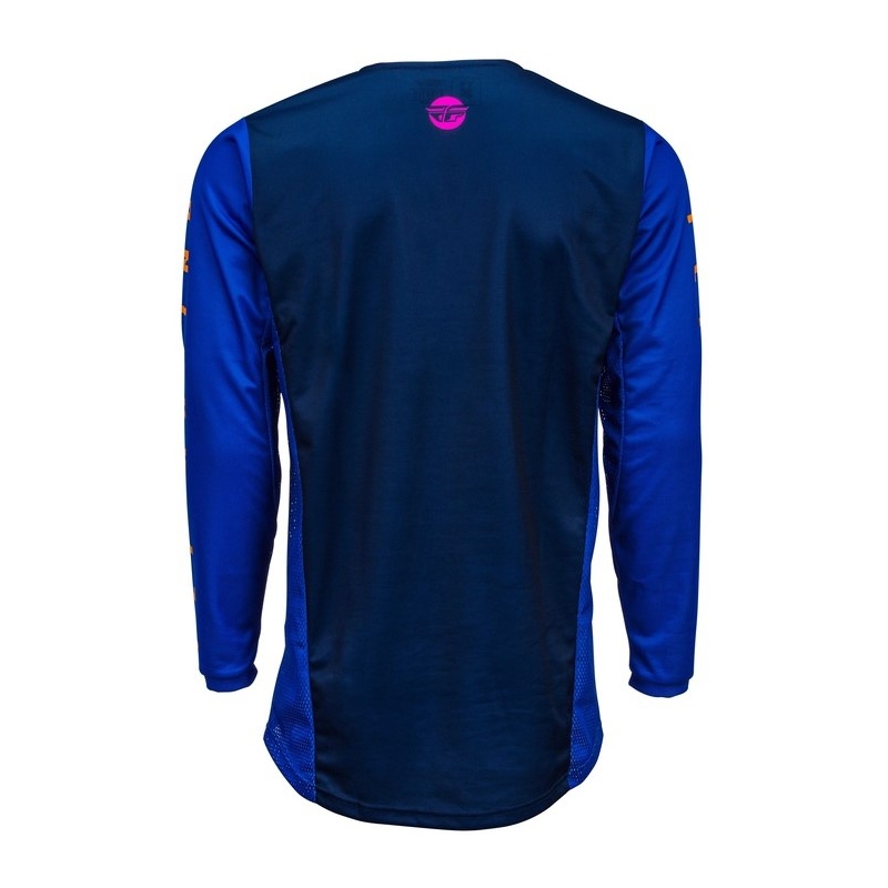 Motocross Jersey FLY Racing Kinetic K220 2020 Fekete-kék-narancs