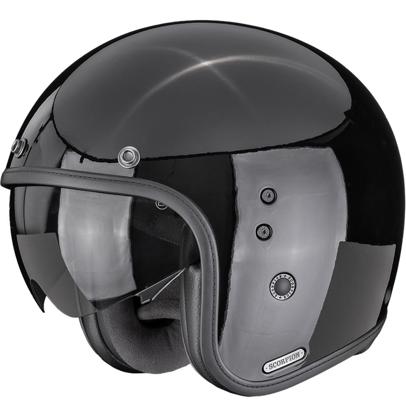 Otevřená helma na motorku Scorpion Belfast II Solid černá