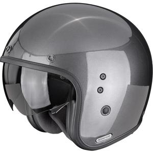 Otevřená helma na motorku Scorpion Belfast II Solid metalická šedá