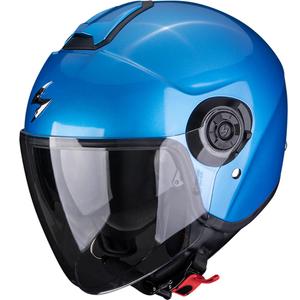 Otevřená helma na motorku Scorpion EXO-CITY II Solid metalická modrá