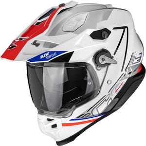 Enduro helma Scorpion ADF-9000 Air Summit bílo-červeno-stříbrná