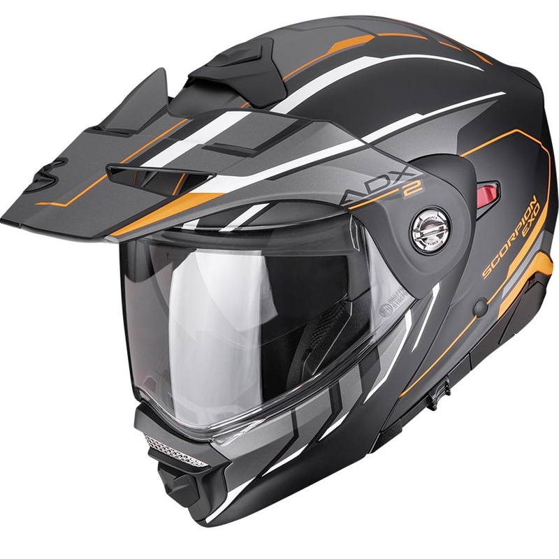 Enduro helma na motorku Scorpion ADX-2 Walt matná černo-oranžová