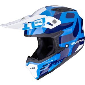 Motokrosová helma Scorpion SMX-10 Leap modro-bílá