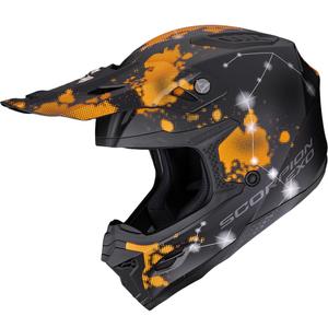Motokrosová helma Scorpion SMX-10 Vibe matná černo-oranžová