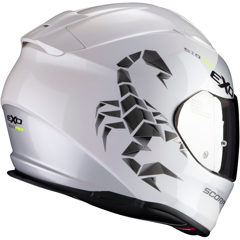 Integrált sisak Scorpion EXO-510 Air Pique fehér-ezüst