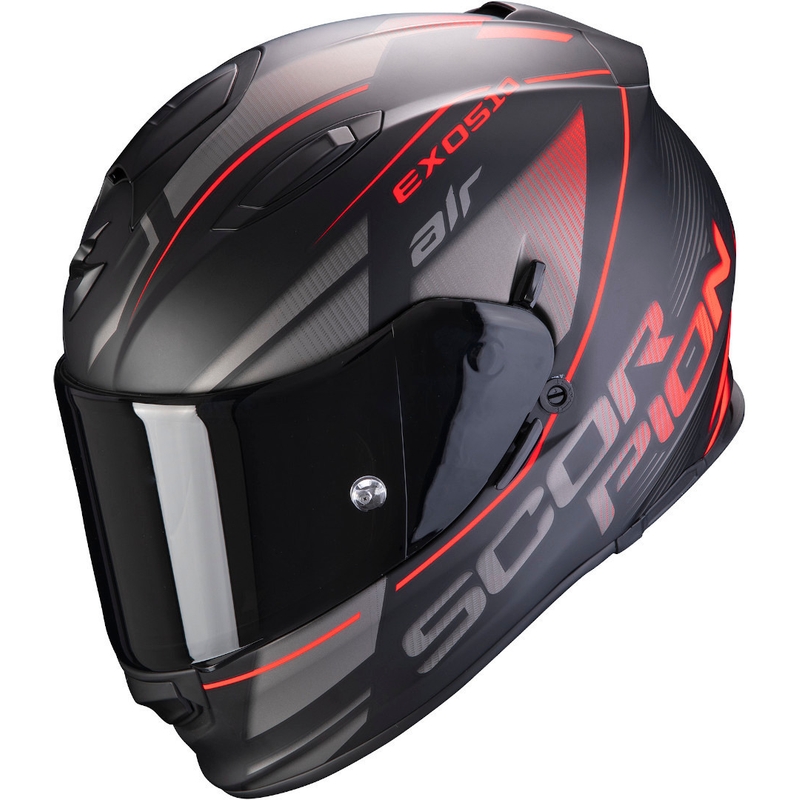 Integrált sisak Scorpion EXO-510 Air Ferrum fekete-ezüst-piros