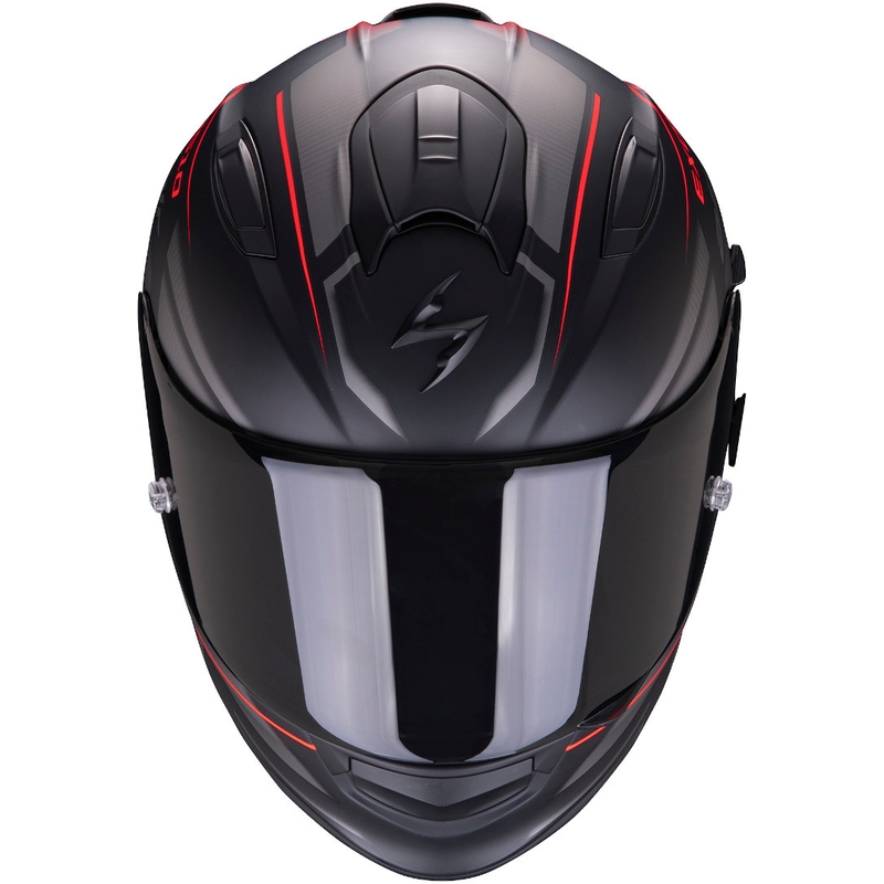 Integrált sisak Scorpion EXO-510 Air Ferrum fekete-ezüst-piros