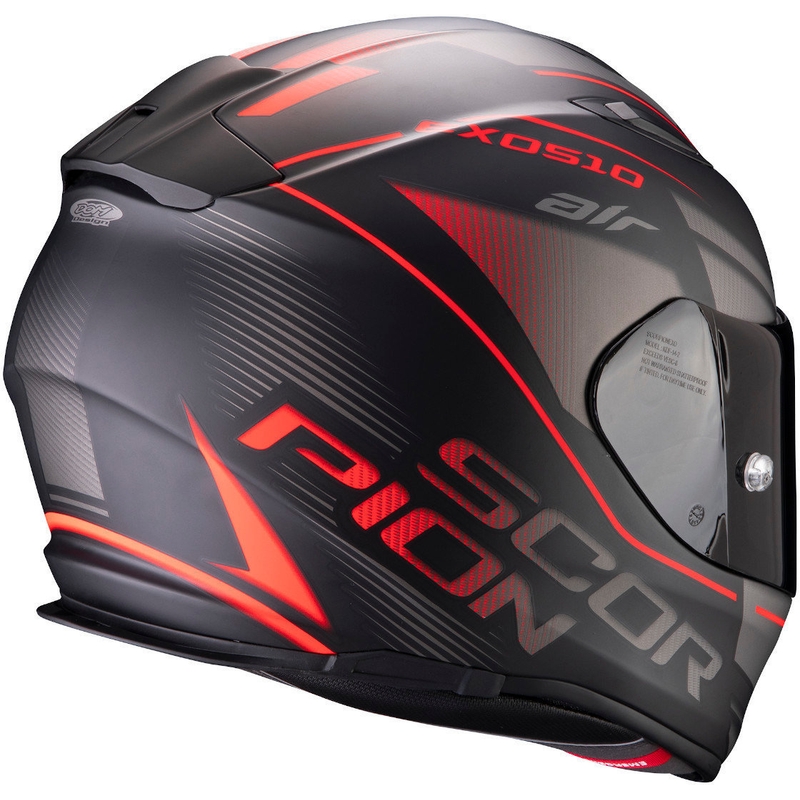 Integrált sisak Scorpion EXO-510 Air Ferrum fekete-ezüst-piros