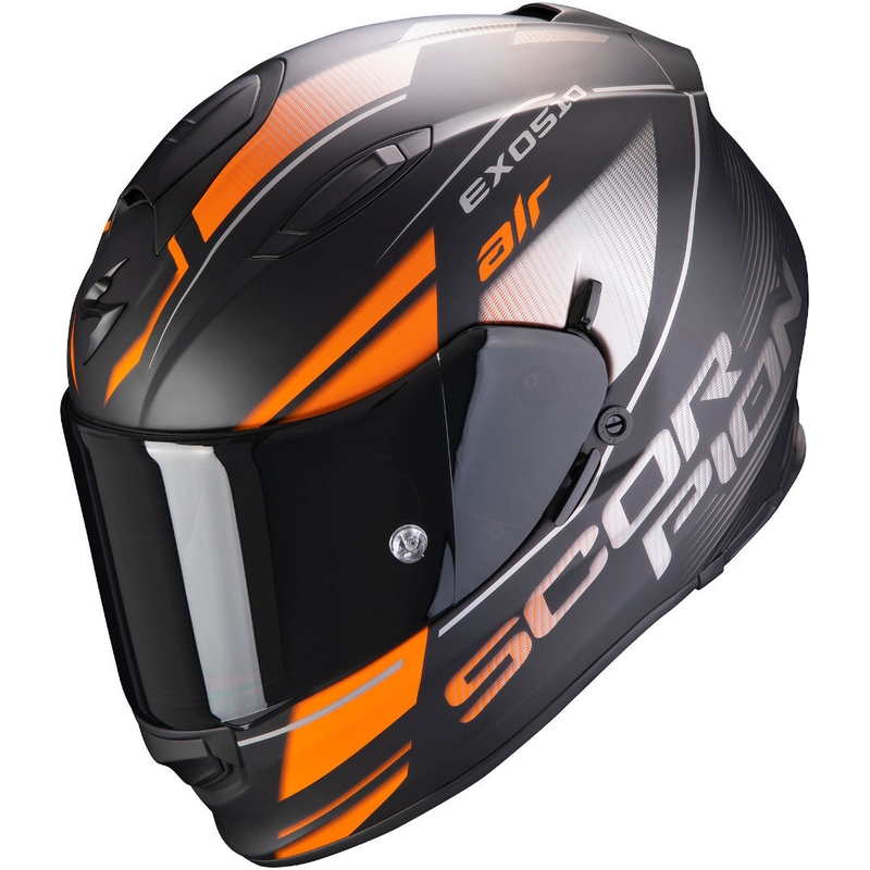 Integrált sisak Scorpion EXO-510 Air Ferrum fekete-ezüst-narancs