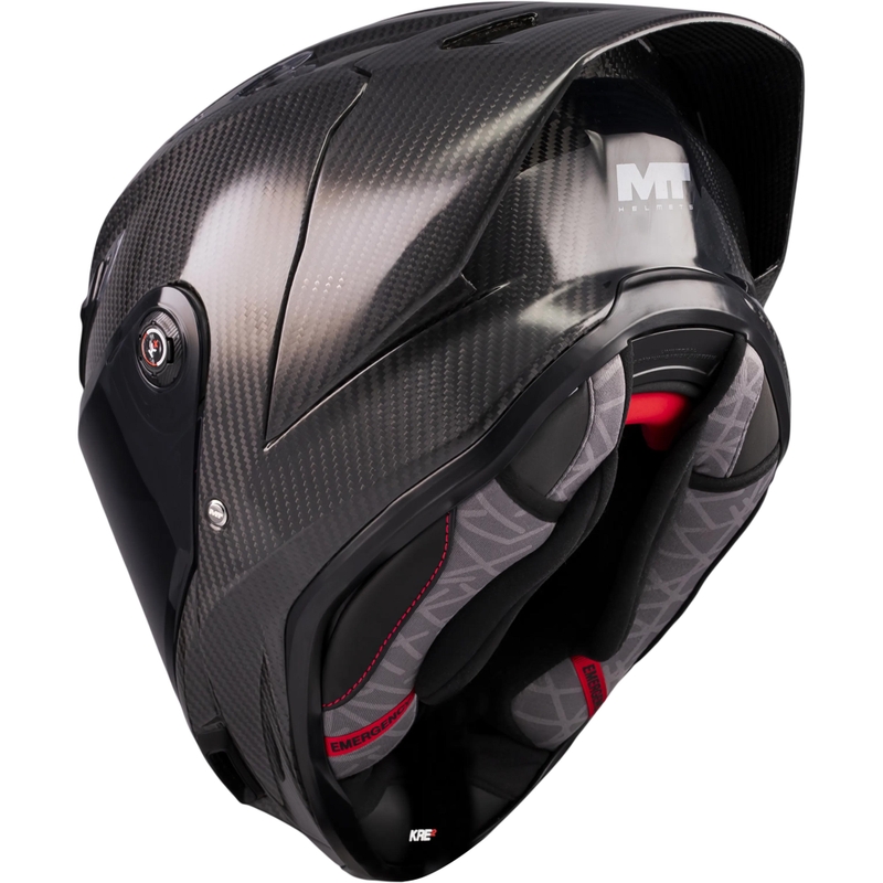 Integrální helma na motorku MT KRE 2 PLUS FIM Racing#2 Carbon černá
