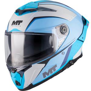 MT Thunder 4 R SV Wind Tunnel C7 zárt motoros bukósisak matt kék-szürke