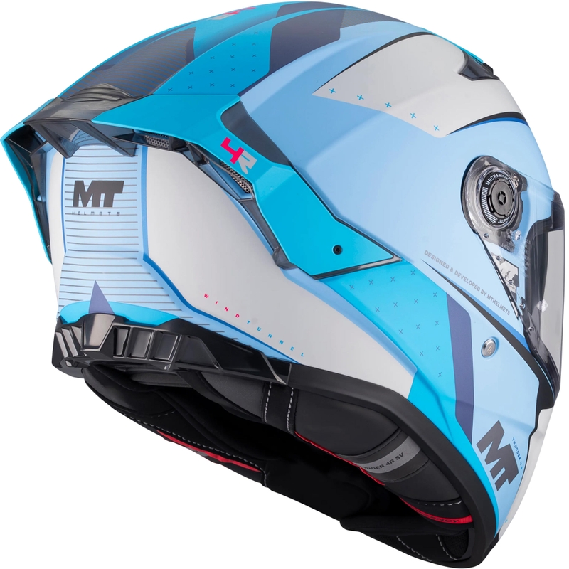 Integrální helma na motorku MT Thunder 4 R SV Wind Tunnel C7 matná modro-šedá