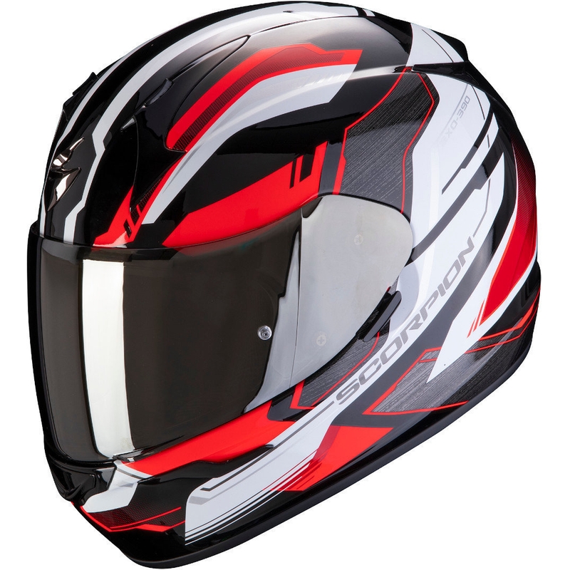 Beépített sisak Scorpion EXO-390 Boost fekete-fehér-piros