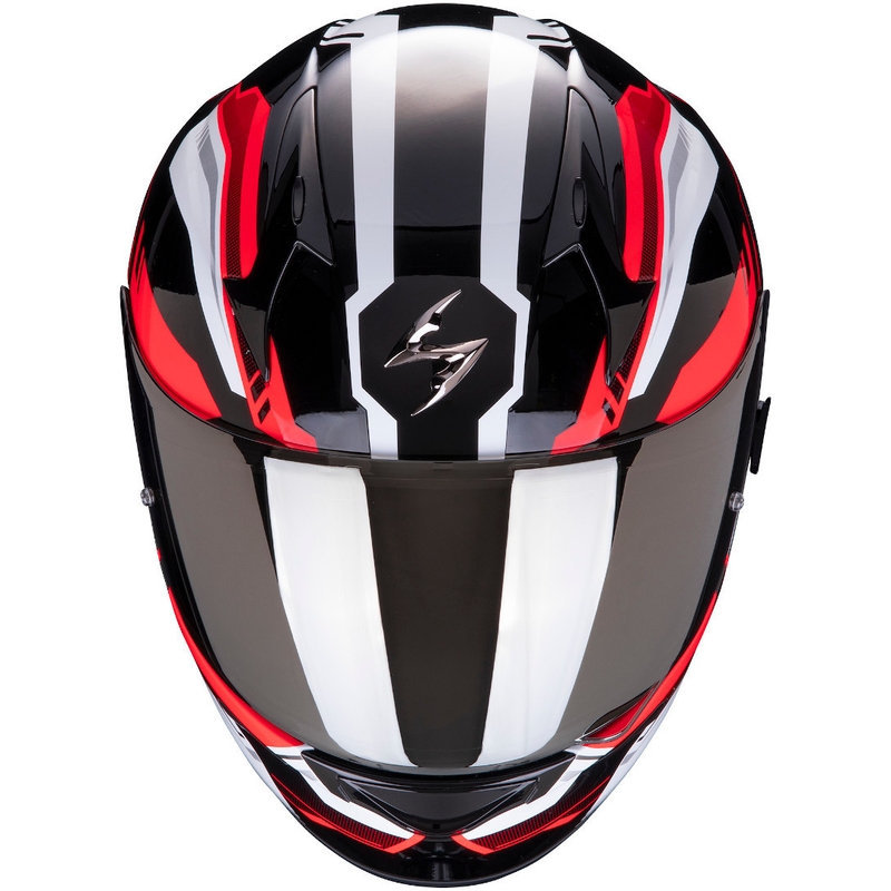 Beépített sisak Scorpion EXO-390 Boost fekete-fehér-piros