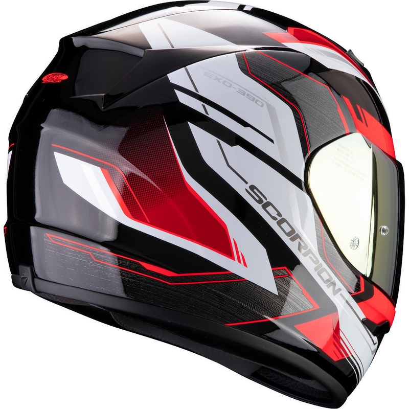 Beépített sisak Scorpion EXO-390 Boost fekete-fehér-piros
