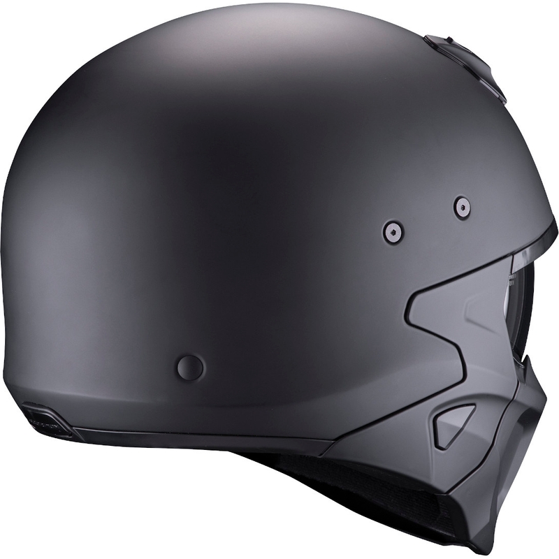Scorpion COVERT-X Solid matt fekete levehető állú bukósisak