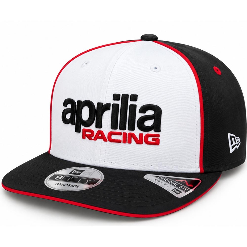 Kšiltovka Aprilia Racing x New Era týmová edice černo-bílá