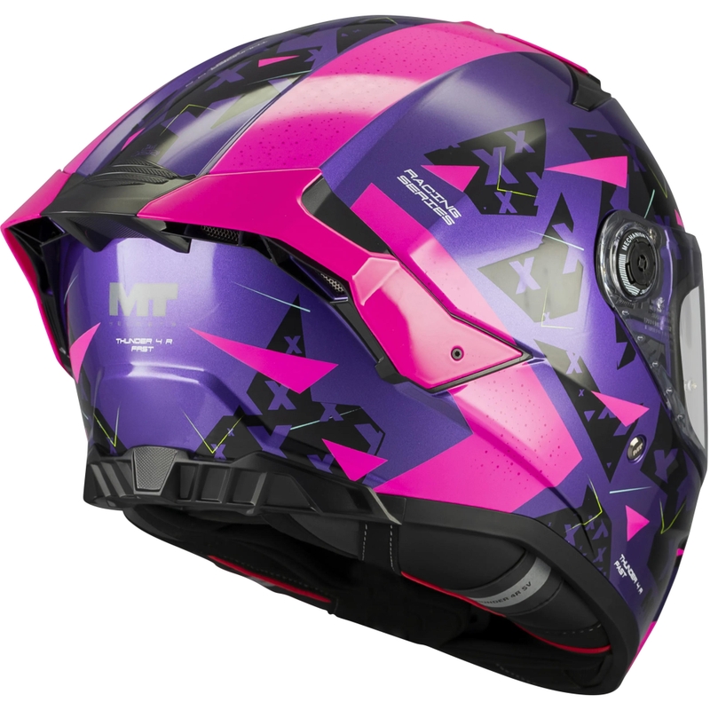 Integrální helma na motorku MT Thunder 4 R SV Fast C8 fialovo-růžovo-černá