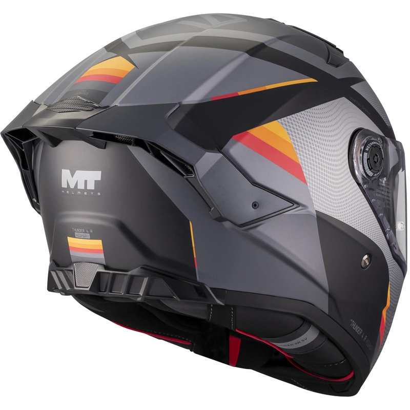 Integrální helma na motorku MT Thunder 4 R SV Highway B5 matná šedo-černá