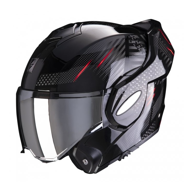 Flip sisak Scorpion EXO-TECH Pulse fekete-piros