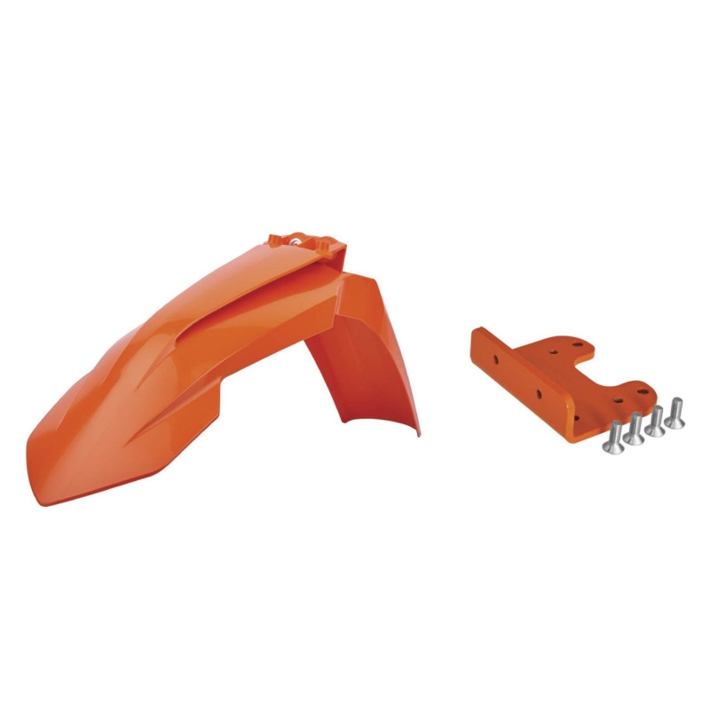 Első sárvédő POLISPORT with adaptor orange KTM 16