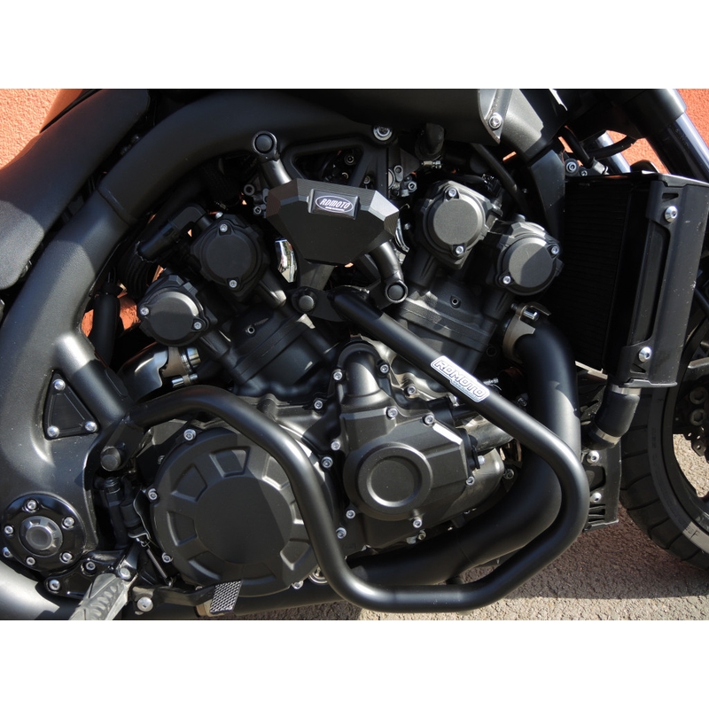 Engine guards RDMOTO matt black upper + lower részére YAMAHA V-Max 1700 2009-2014