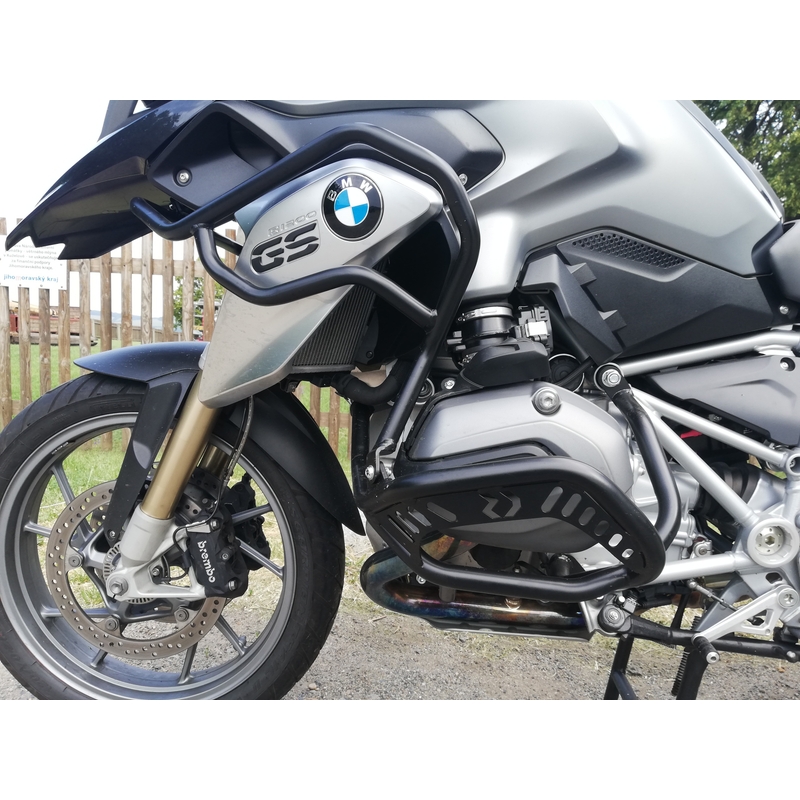 Engine guards RDMOTO matt black upper + lower részére BMW R 1200 GS 2013-2019