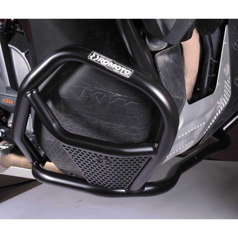 Engine guards RDMOTO matt black alacsonyabb részére KTM Adventure 790 / R 2019-2020, KTM Adventure 890 /R/L 2021-2023