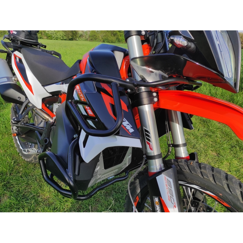 Engine guards RDMOTO matt black upper + lower részére KTM Adventure 790 / R 2019-2020, KTM Adventure 890 /R/L 2021-2022