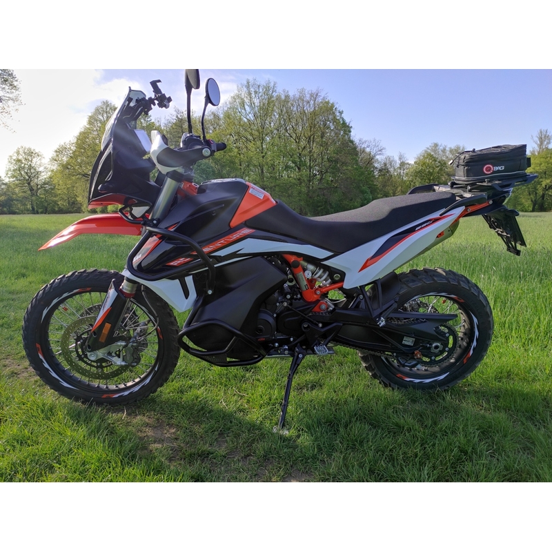 Engine guards RDMOTO matt black upper + lower részére KTM Adventure 790 / R 2019-2020, KTM Adventure 890 /R/L 2021-2022