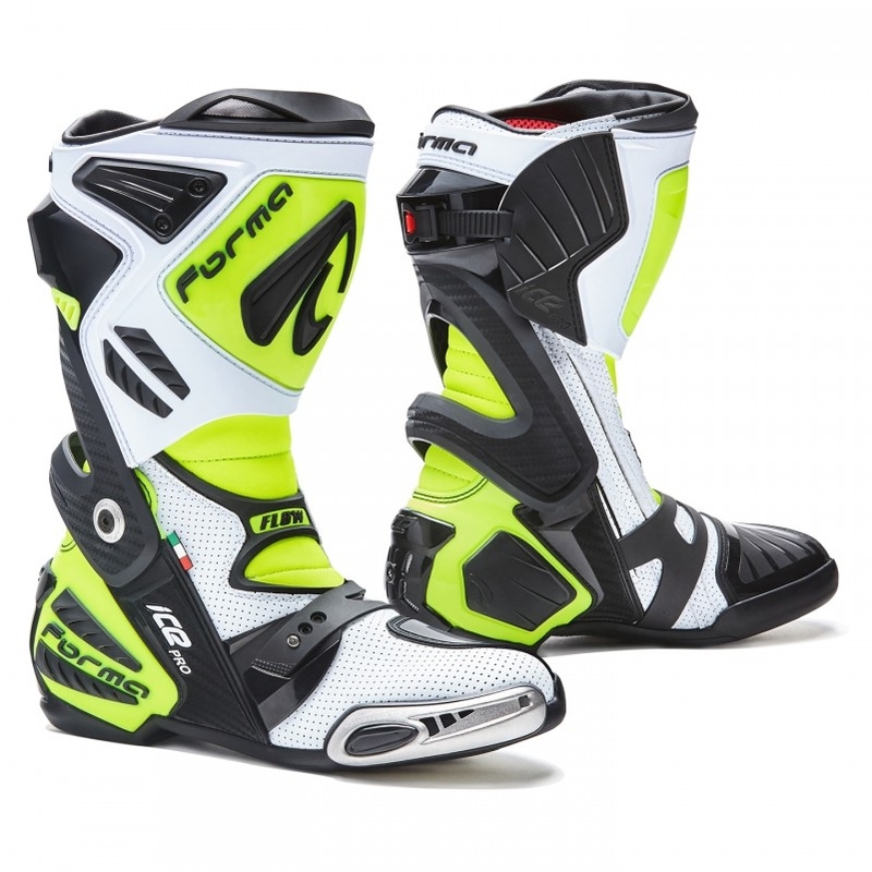 Forma Ice Pro Flow magasszárú sportcsizma fehér-fekete-neon sárga