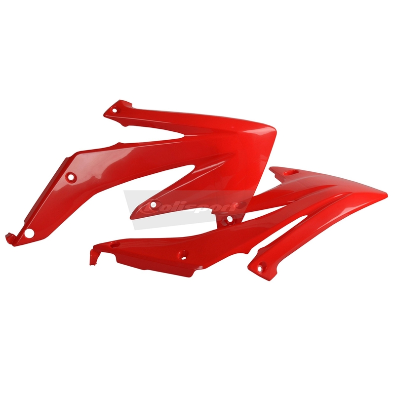 Radiator scoops POLISPORT (pár) red CR 04 részére HONDA CRF 450 R 2005-2008
