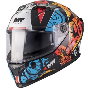 Integrální helma na motorku MT Braker SV Blackboard B5 černo-modro-červená