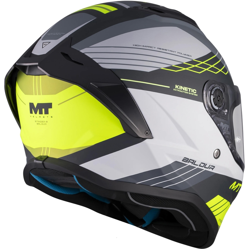 Integrální helma na motorku MT Stinger 2 Baldur C3 černo-šedo-fluo žlutá