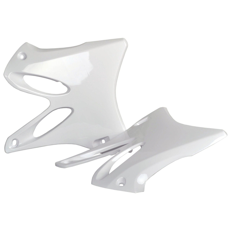 Radiator scoops POLISPORT (pár) fehér részére YAMAHA YZ 125 2002-2014, YAMAHA YZ 250 2002-2014
