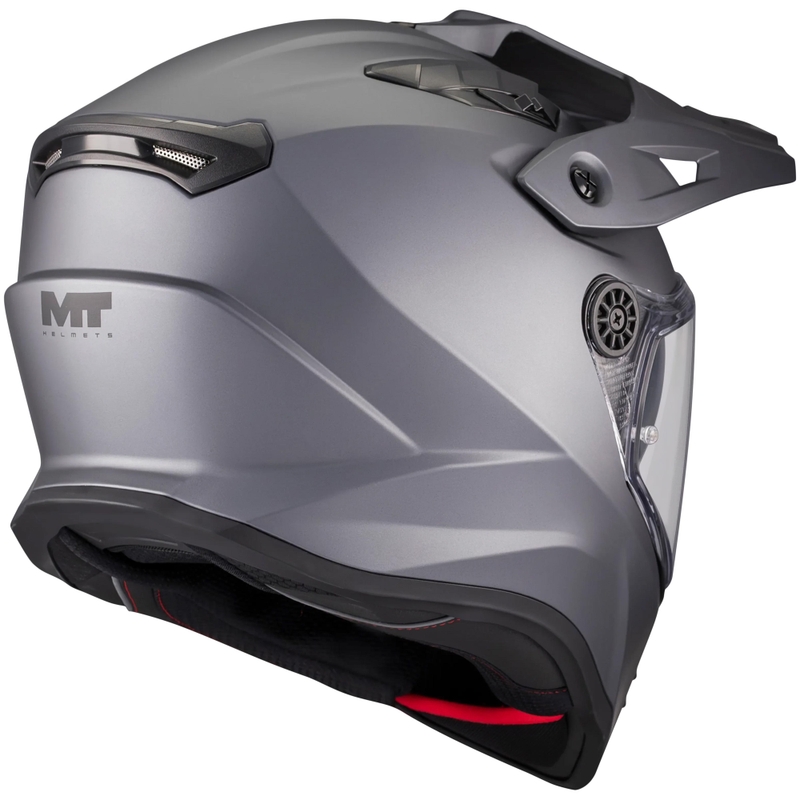 Enduro helma na motorku MT Track SV Pure A2 matná šedá