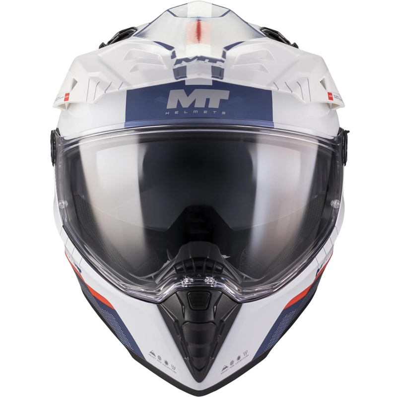Enduro helma na motorku MT Track SV Nomad C0 modro-bílo-červená