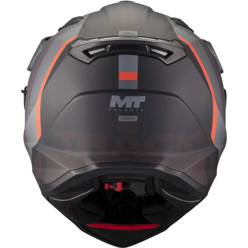 Enduro helma na motorku MT Track SV Nomad B25 matná černo-šedo-červená