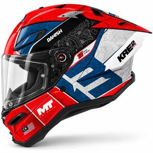 MT KRE 2 PLUS Danish 26 Season B5 zárt motoros bukósisak piros-kék
