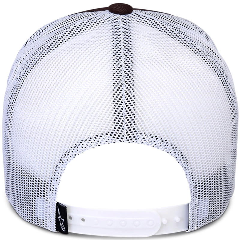 Kšiltovka Alpinestars Hexeon Trucker hnědo-bílá