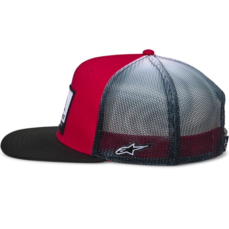 Kšiltovka Alpinestars Cali Gradient Trucker červeno-černo-bílá