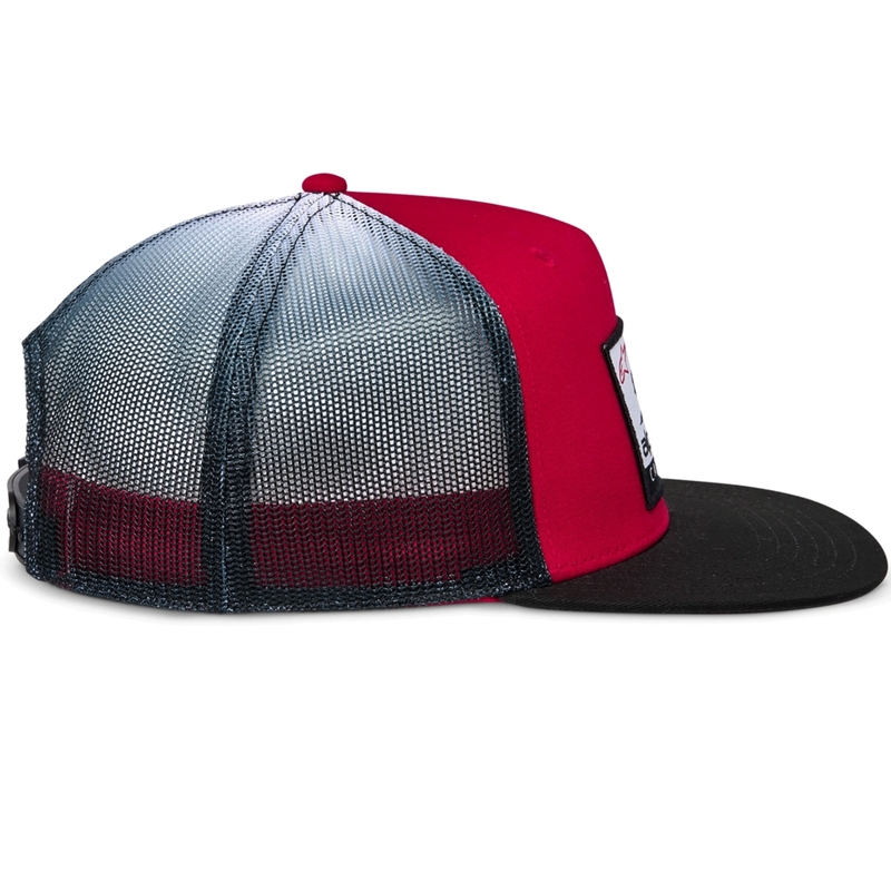 Kšiltovka Alpinestars Cali Gradient Trucker červeno-černo-bílá