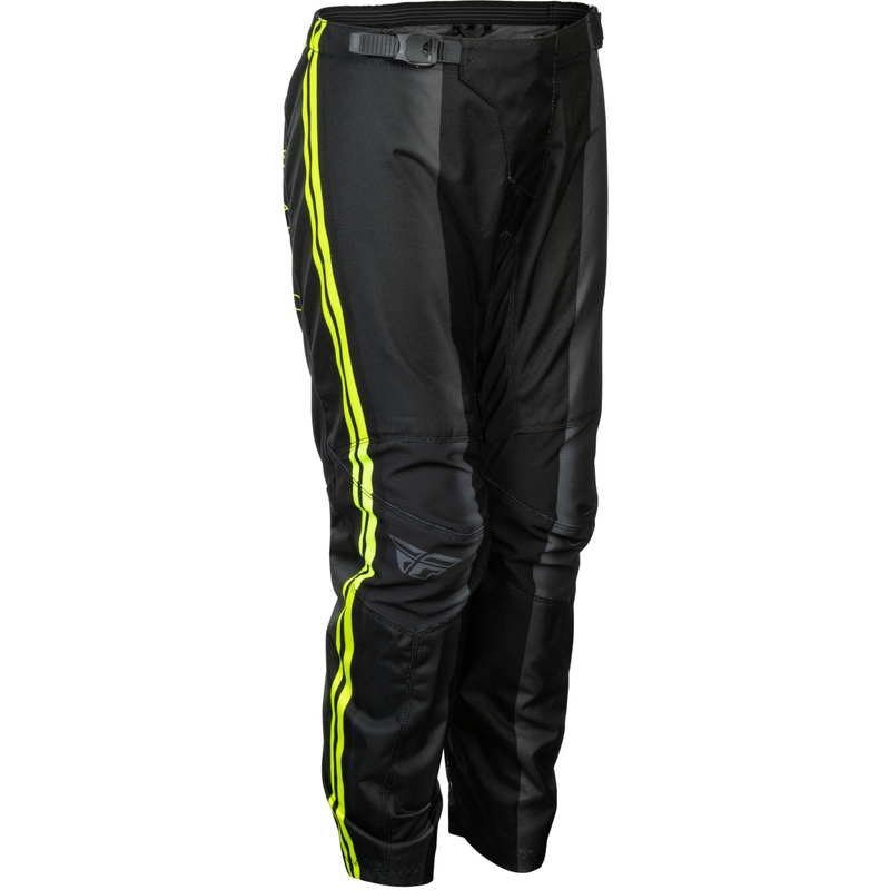 Dětské motokrosové kalhoty na motorku FLY Racing F-16 Raze černo-fluo žluté