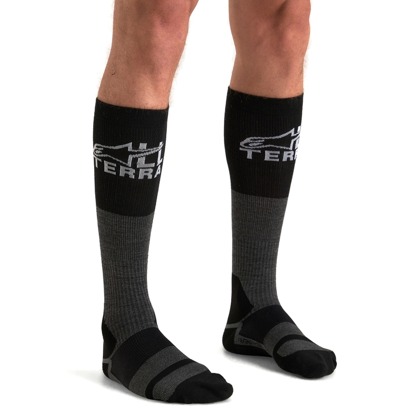 Ponožky Alpinestars AT 8 Merino šedo-černé