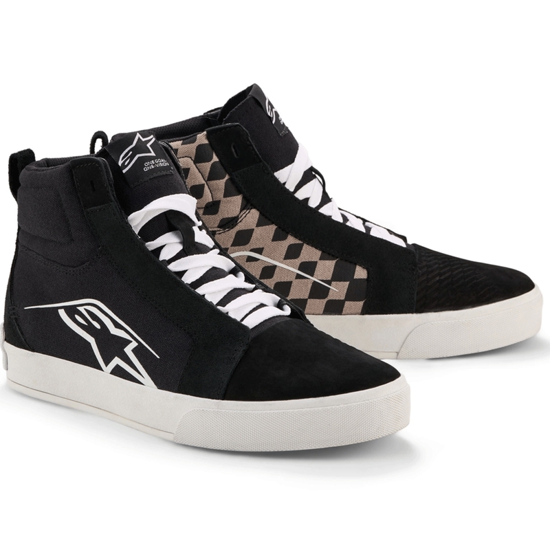 Boty na motorku Alpinestars Ride-63 Canvas černo-světle šedé
