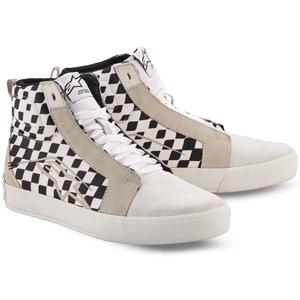 Boty na motorku Alpinestars Ride-63 Canvas černo-béžovo-bílé