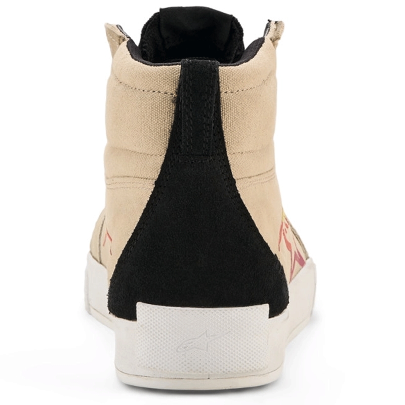 Boty na motorku Alpinestars Ride-63 Canvas krémovo-černo-bílé