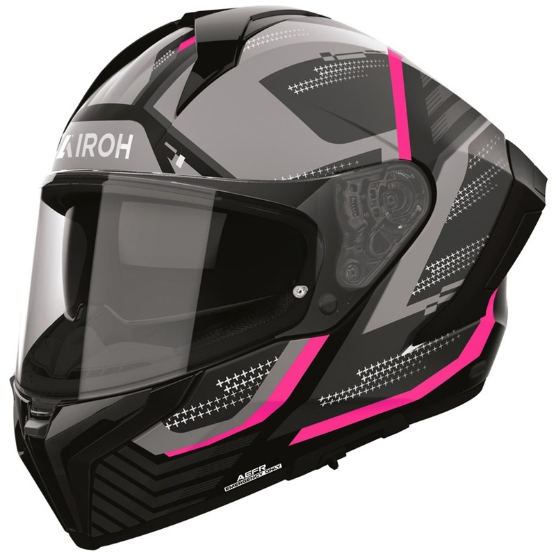 Integrální helma na motorku Airoh Matryx Starburst matná růžová