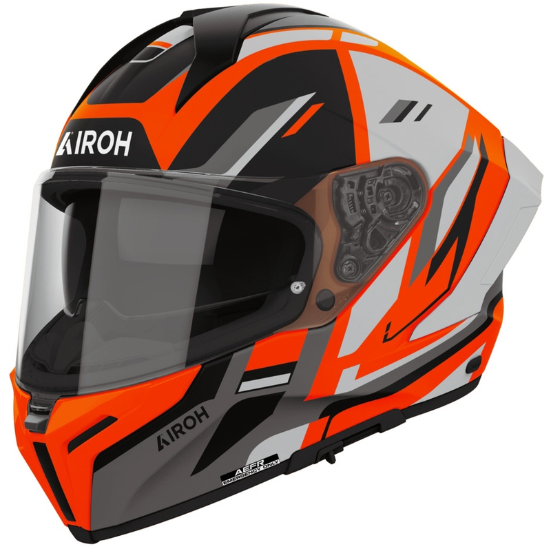 Integrální helma na motorku Airoh Matryx Sentry oranžová