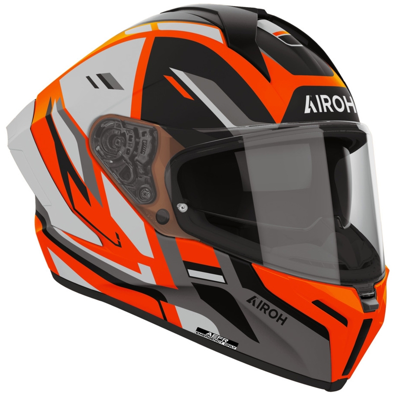 Integrální helma na motorku Airoh Matryx Sentry oranžová